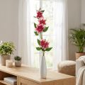 Clematis branch with 5 flowers, artificial flower, decorative branch pink, white L84cm | Floristik24.co.uk