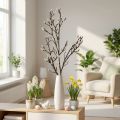 Artificial Magnolia Branch Spring Decoration Branch with Buds Brown White L135cm | Floristik24.co.uk