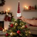 Tree Top Figure Snowman 30cm Red, White | Floristik24.co.uk