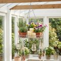 Decorative tray with hooks gray Ø44.5cm | Floristik24.co.uk