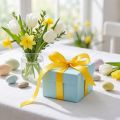 Satin ribbon gift ribbon yellow narrow decorative ribbon 6mm 50m | Floristik24.co.uk