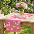 Deco fabric flowers Pink 30cm x 3m | Floristik24.co.uk
