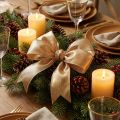 Deco ribbon gold with wire edge 40mm 25m | Floristik24.co.uk
