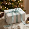 Ribbon Christmas, gift ribbon blue star pattern 15mm 20m | Floristik24.co.uk