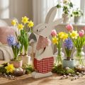 Decorative bunny with shovel, bunny boy, Easter decoration, wooden bunny, Easter bunny | Floristik24.co.uk