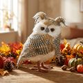 Decorative owl, autumn, forest animal, winter decoration H27cm | Floristik24.co.uk