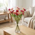 Rhodanthe Rosa-Pink Silk Flowers Artificial Plant Strawflower Bunch Decorative Flowers 46cm | Floristik24.co.uk