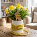 Felt cord sheep's wool jute wire yellow L20m | Floristik24.co.uk