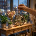 LED ball inside Ø20cm tinted 40L warm white timer | Floristik24.co.uk