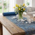 Deco fleece Sizoweb table runner blue 30cm 5m | Floristik24.co.uk