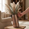 Vintage decorative vase in copper look, rustic decorative jug for dried flowers and artificial plants, H36cm W21cm | Floristik24.co.uk