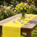 Decorative fleece table runner decorative fleece table runner yellow 23cm 25m | Floristik24.co.uk