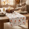 Table runner autumn table ribbon robin 40x150cm | Floristik24.co.uk