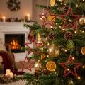 Decoration Stars Red Glitter Small Christmas Stars 4.5cm 120 pcs | Floristik24.co.uk