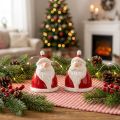 Santa Claus figurine in red, 13 cm – Ideal Christmas decoration for a festive atmosphere – 2 pieces | Floristik24.co.uk