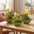 Plant Boat Plastic Decorative Bowl Green 28×9×9cm 3pcs | Floristik24.co.uk