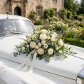 Floral foam car bonnet arrangement Ø20cm 2 pcs | Floristik24.co.uk