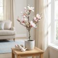 Artificial Magnolia Tree Pink 74cm Artificial Flower Decoration | Floristik24.co.uk