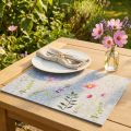 Placemat Table Mat Felt Flowers 45x4.5x35cm 4pcs | Floristik24.co.uk