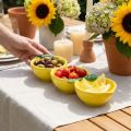 Tapas bowls ceramic lemon table decoration 28.5cm H4cm | Floristik24.co.uk
