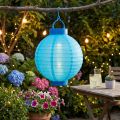 Solar Lantern with LED Garden Lantern for hanging Blue 20cm | Floristik24.co.uk
