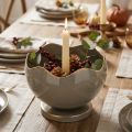Taper candle holder metal candle holder grey gold H9.5cm | Floristik24.co.uk
