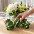 Star Fruit Carambola Ceramic Decoration 10cm Green 3-Piece Set | Floristik24.co.uk
