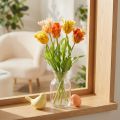 Artificial tulips for stylish living room decoration and spring occasions, 53cm | Floristik24.co.uk
