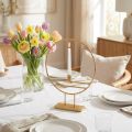 Decorative ring with foot candlestick metal decoration gold Ø44.5cm | Floristik24.co.uk