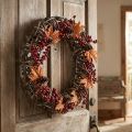 Large decorative wreath Ø50cm made of grapevines - natural door wreath made of wood and willow, versatile for decorating | Floristik24.co.uk