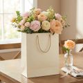 Gift Bag Paper Gift Bag Cream 26×12×32cm 1 pc | Floristik24.co.uk