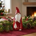 Santa Claus Figurine Red, White Ceramic H20cm | Floristik24.co.uk