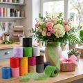 Fleece 8cm 25m assorted colours | Floristik24.co.uk