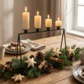 Candlestick Black Candlestick Advent wreath L38cm H31cm | Floristik24.co.uk