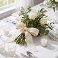 Gift ribbon cream ribbon dots and lace 38mm 10mm | Floristik24.co.uk