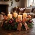 Gift ribbon for decoration with Lurexstreifen copper 25mm 20m | Floristik24.co.uk
