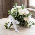 Velvet ribbon white decorative ribbon gift ribbon white 10mm 20m | Floristik24.co.uk