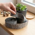 Felt tape, pot strap, 100% wool, grey/black, 7.5cm wide, 5m long | Floristik24.co.uk