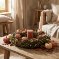 Decorative wreath moss wreath with bonsai branches natural Ø30cm | Floristik24.co.uk
