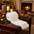 White Faux Fur Decorative Ribbon Roll 10mm x 1.4m – Set of 3 | Floristik24.co.uk