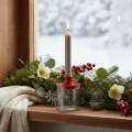 Round Glass Tealight Holders 8cm Clear Set of 3 | Floristik24.co.uk