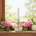 Transparent Glass Cylinder Vase 10cm Height, Set of 3 | Floristik24.co.uk