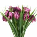 Floristik24 Chessboard flowers Fritillaria artificial purple 29cm 6pcs