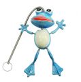 Floristik24 Spring Frog with spring hanger 13cm blue