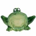 Floristik24 Decorative frog artificial stone green 9cm H5.8cm