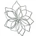 Floristik24 Spring decoration, flower made of wire, metal flower, wedding decoration, deco pendant summer 6pcs