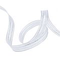 Floristik24 Gift ribbon with wire edge White 15mm 20m