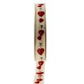 Floristik24 Gift ribbon hearts decorative cotton ribbon 15mm 20m