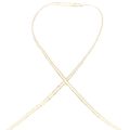 Floristik24 Gift ribbon silk ribbon white gold stranded ribbon 3mm 100m