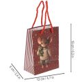 Christmas Gift Bags with Mouse Motif, 16cm, Set of 2 | Floristik24.co.uk